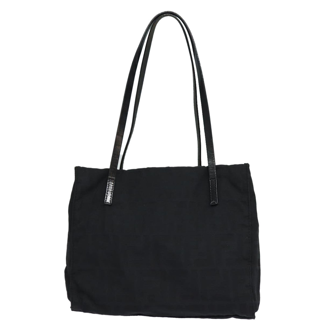 FENDI Zucca Canvas Tote Bag Black Auth 79458