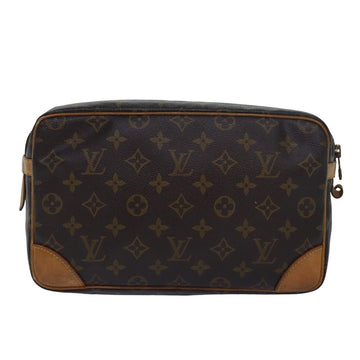 LOUIS VUITTON Monogram Compiegne 28 Clutch Bag M51845 LV Auth 79583
