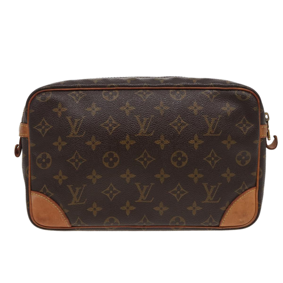 LOUIS VUITTON Monogram Compiegne 28 Clutch Bag M51845 LV Auth 79693