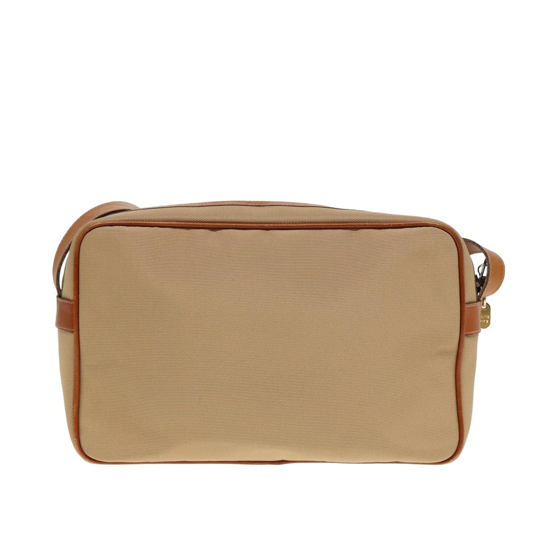 CELINE Shoulder Bag Canvas Beige Auth 79694