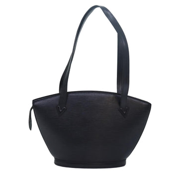 LOUIS VUITTON Epi Saint Jacques Powanie Long Bag Black M52332 LV Auth 79711