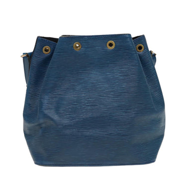 LOUIS VUITTON Epi Petit Noe Shoulder Bag Blue M44105 LV Auth 79838