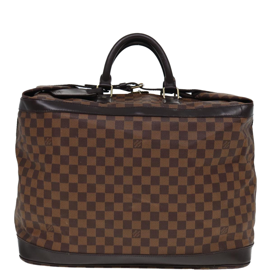 LOUIS VUITTON Damier Ebene Grimo Boston Bag N41160 LV Auth 79880