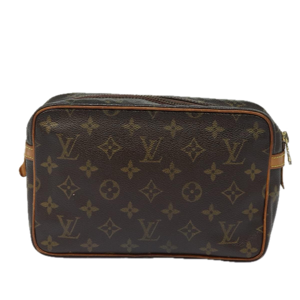 LOUIS VUITTON Monogram Compiegne 23 Clutch Bag M51847 LV Auth 79951