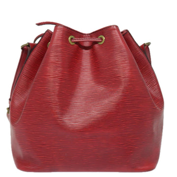 LOUIS VUITTON Epi Petit Noe Shoulder Bag Red M44107 LV Auth 79998