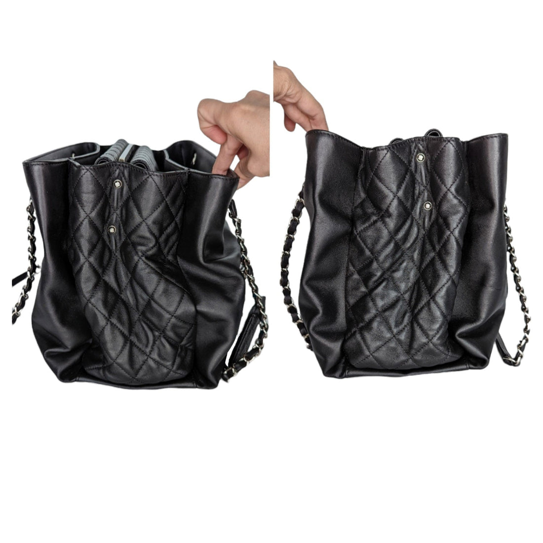 Chanel bag Accordion Shopping Lambskin Medium Tote