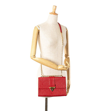 Red Louis Vuitton Monogram Empreinte Saint Sulpice BB Crossbody Bag
