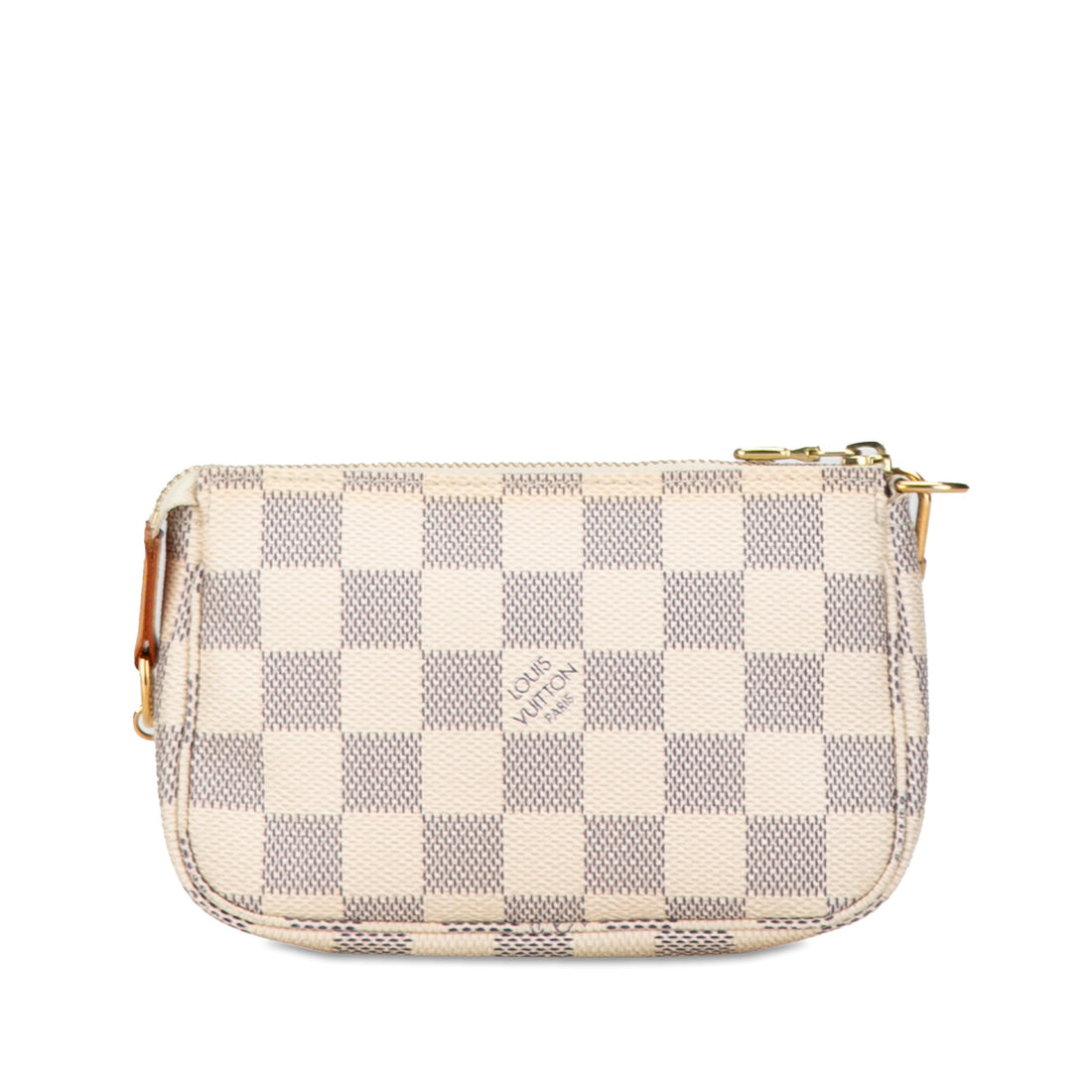 White Louis Vuitton Damier Azur Mini Pochette Accessoires Handbag