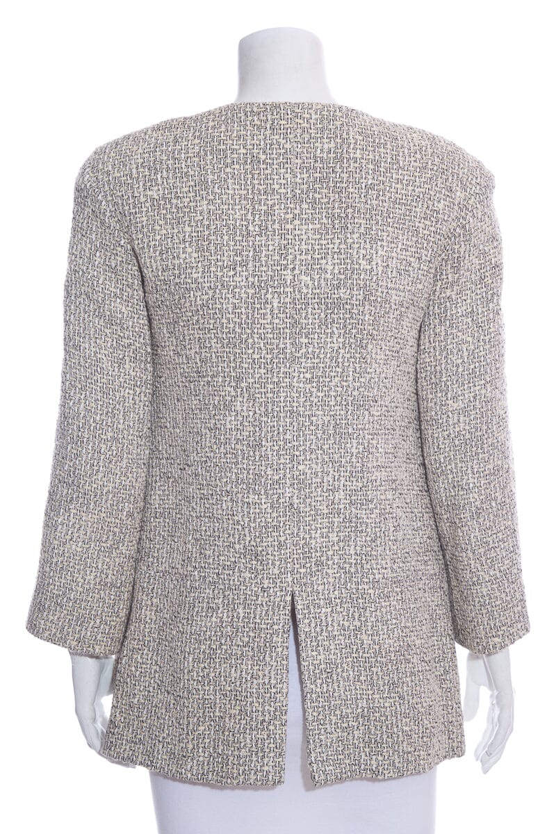 Chanel Beige Tweed Jacket SZ 38