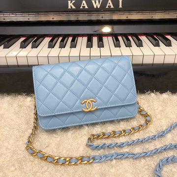 CHLOriginal Small Classic Flap Bag Gold Hardware Blue For Womtlm, Womtlm&#8217;s Handbags, Shoulder Bags 7.5in/19cm AP33814