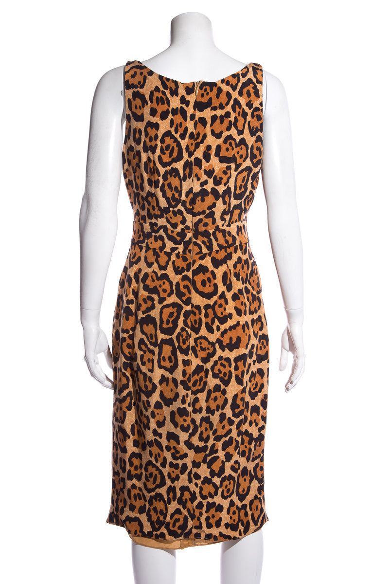 Christian Dior Leopard Dress SZ 12