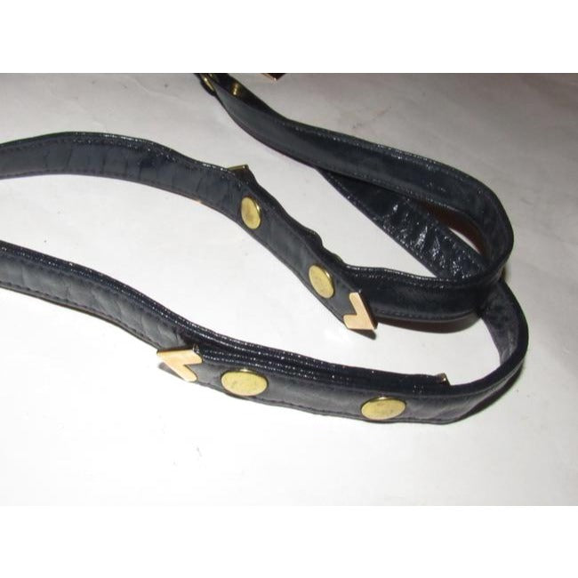 Zenith Vintage Pursesdesigner Purses Dark Navy Blue Leather Shoulder Bag