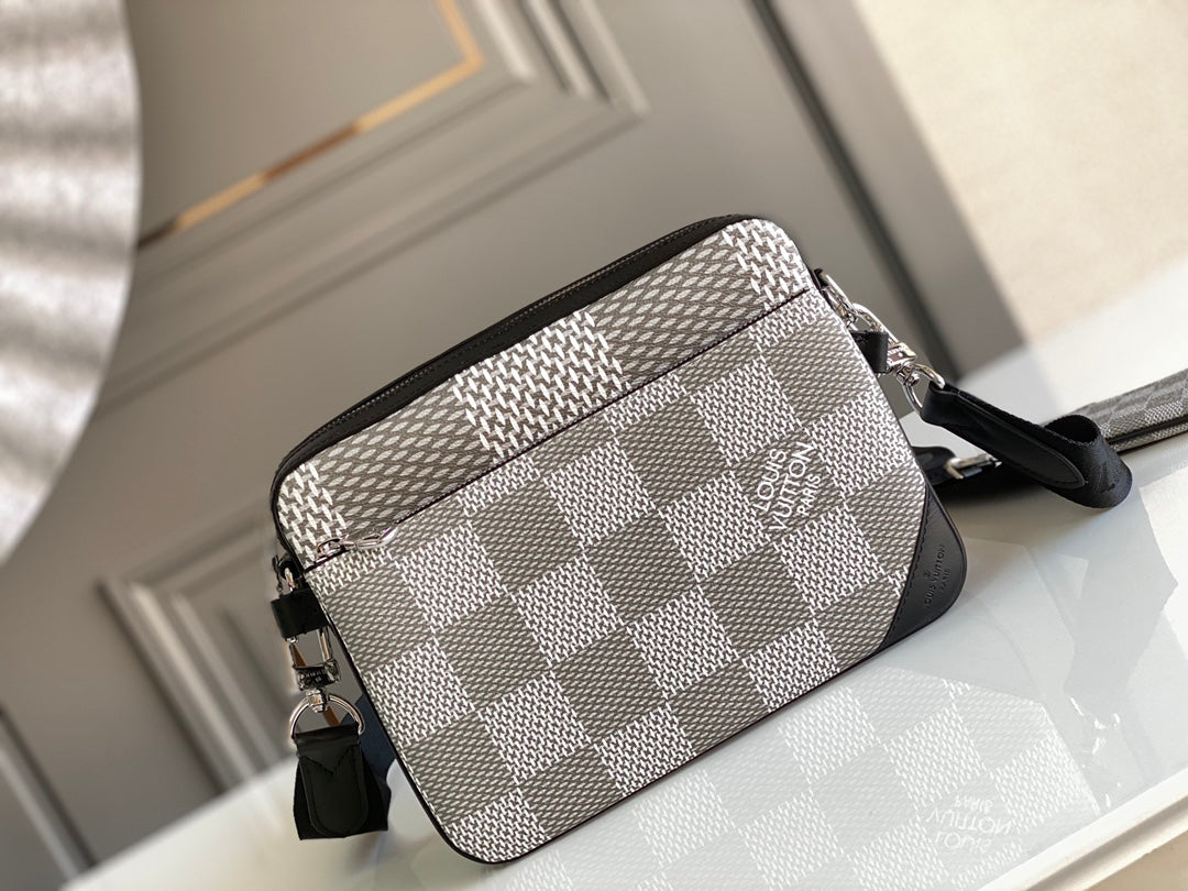 LV Trio Messtlmger Damier Graphite Plaster For Mtlm, Bags, Shoulder And Crossbody Bags 9.8in/25cm LV
