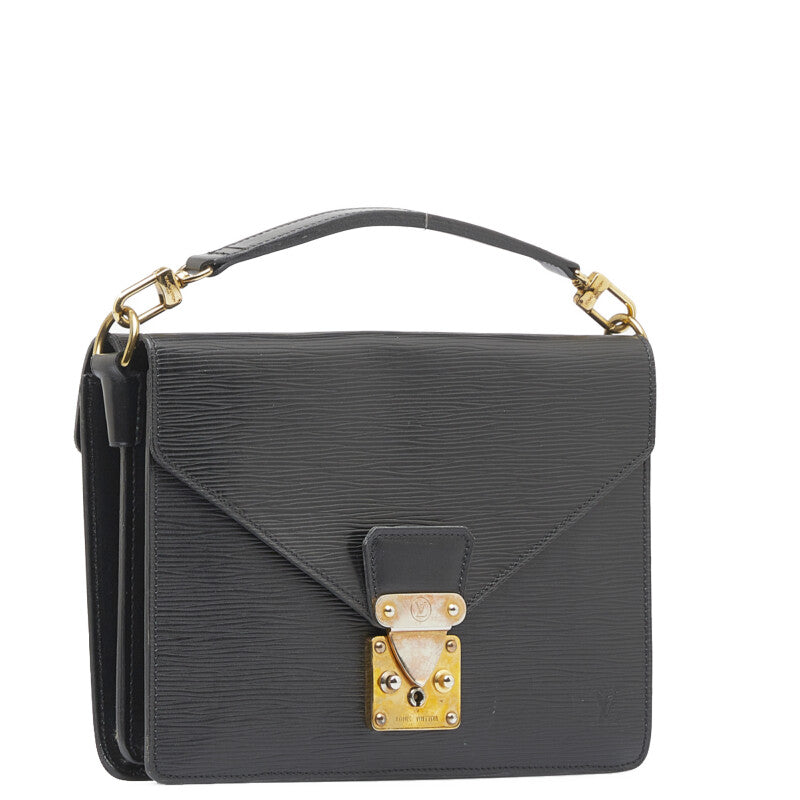 Louis Vuitton Epi Beef Handbag M52322 Noir Black Leather Louis Vuitton