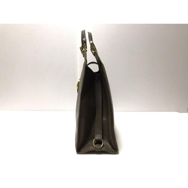 Gucci Bag Shoulder Structured Top Handle Browngold Gg