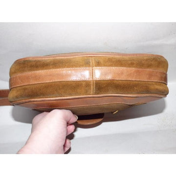 Gucci Vintage Designer Purses Brown Suede Hobo Bag