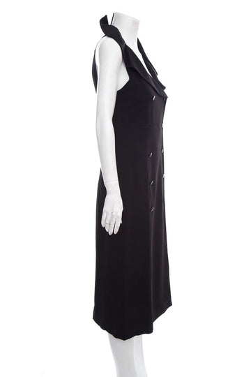 Chanel 1996 Black Sleeveless Dress SZ 36
