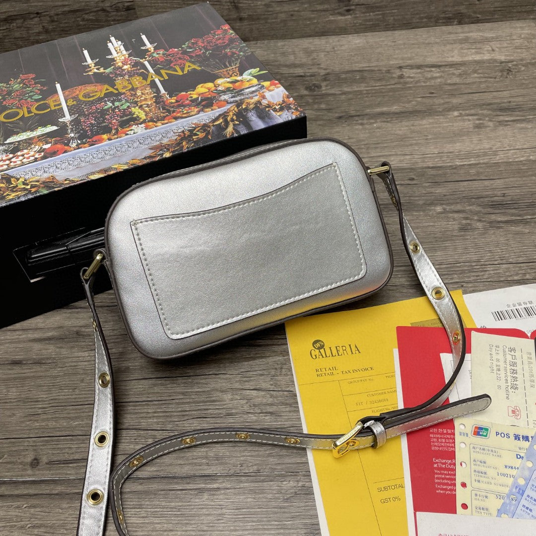DG Crossbody 3.5 Bag Silver For Womtlm 7.5in/19cm DG