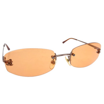 Chanel Sunglasses Eyewear Orange Small Good