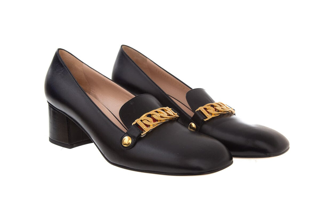 Gucci Black Sylvie Loafer Pumps SZ 41.5