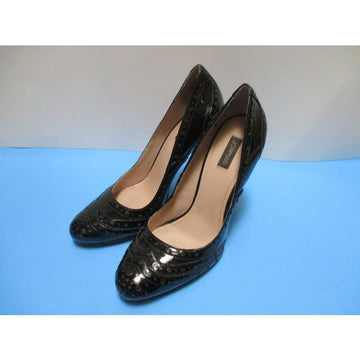 Joan And David Black Patent Almond Toe Pumps Size Us