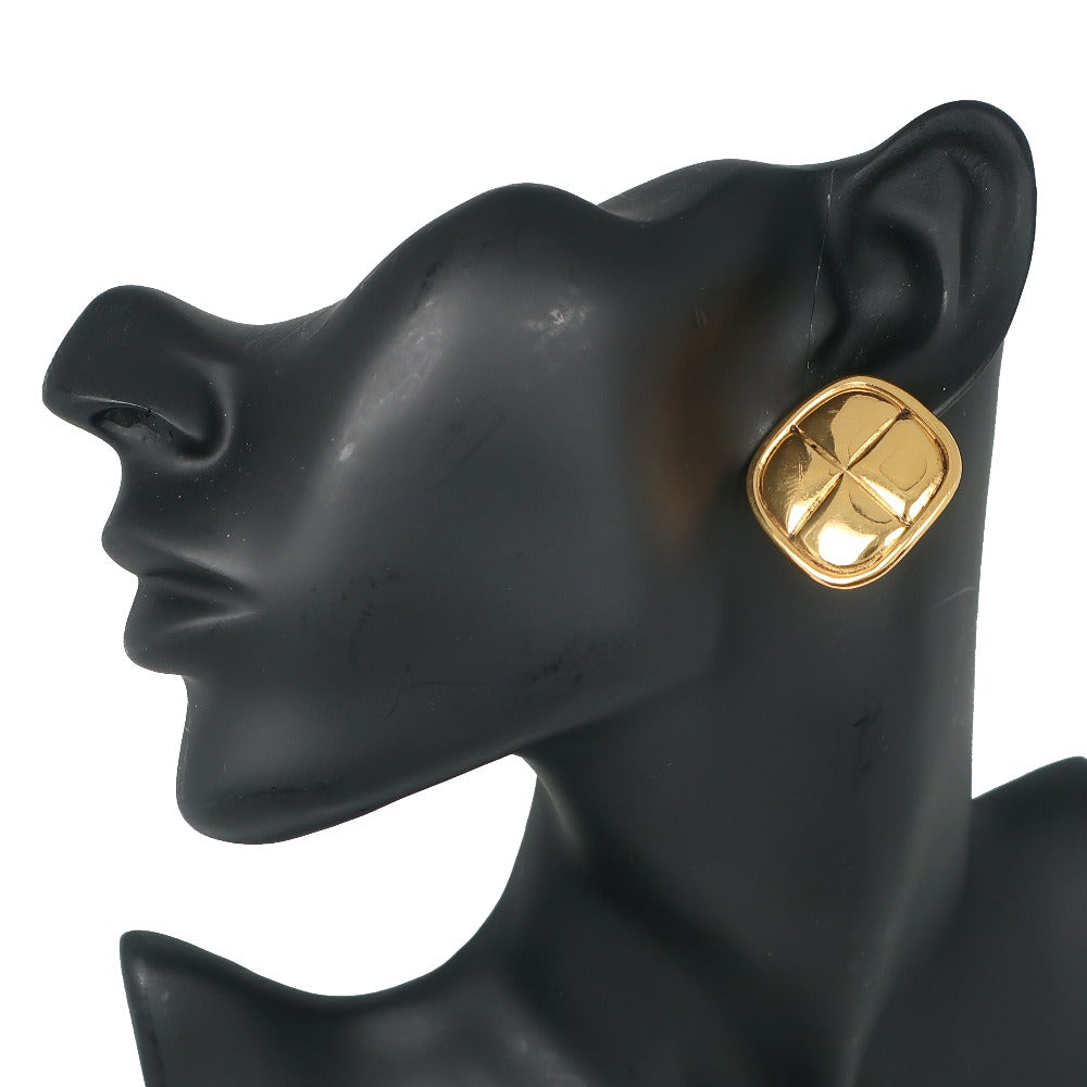 ?Suale  OFF?Chanel CHANEL Earring Earring Matrasse Vintage G   15.2g Rhombus   Earring Earring