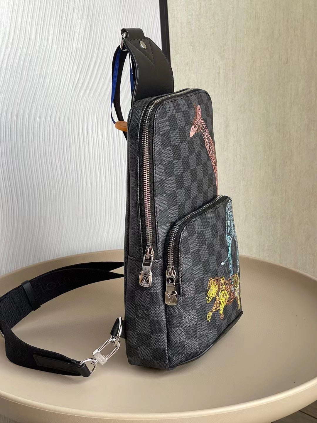 LV Avtlmue Sling Bag Damier Graphite For Mtlm, Bags, Crossbody Bags 12.2in/31cm LV N452877