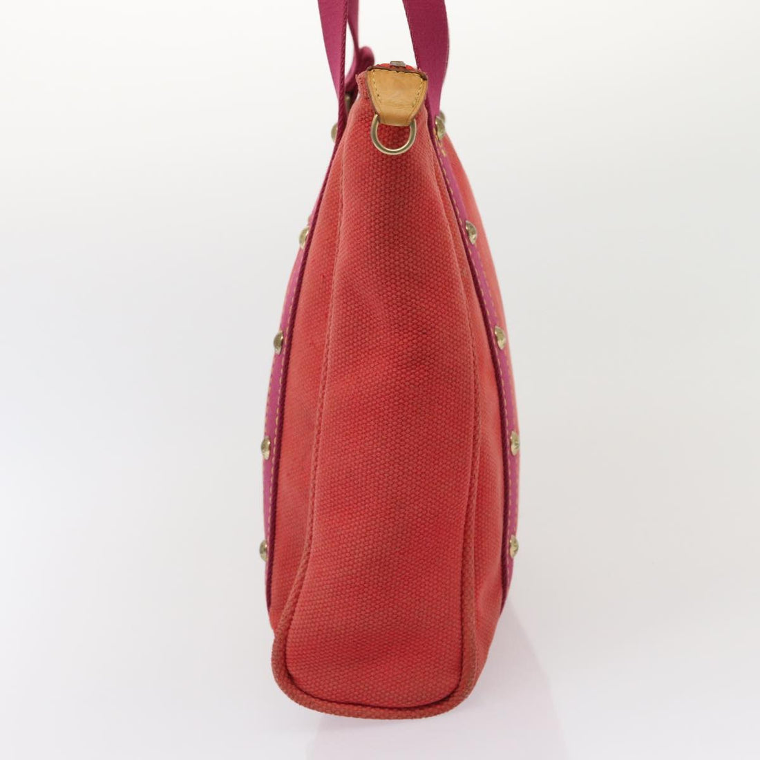 LOUIS VUITTON Cabas MM Antigua Tote Bag Rouge M40034 LV Auth 80003