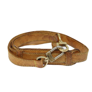 LOUIS VUITTON Adjustable Shoulder Strap Leather 44.1"-47.2" Beige Auth 80226