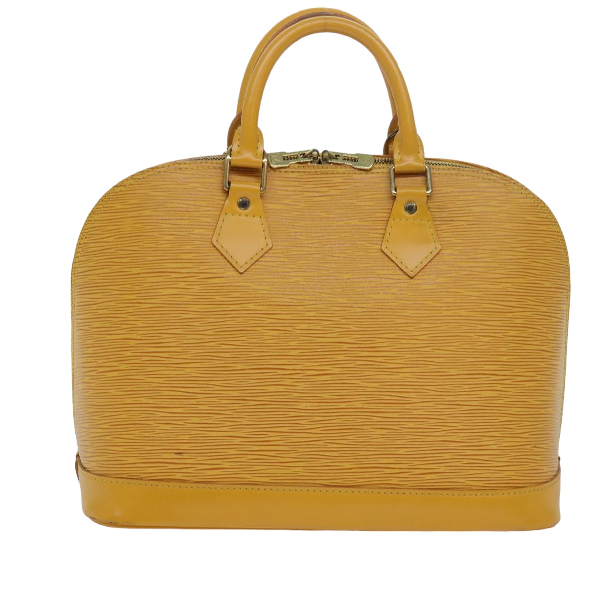LOUIS VUITTON Epi Alma Hand Bag Yellow M52149 LV Auth 80270