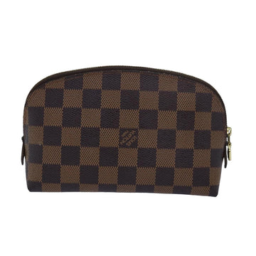 LOUIS VUITTON Damier Ebene Pochette Cosmetic PM Pouch N47516 LV Auth 80307