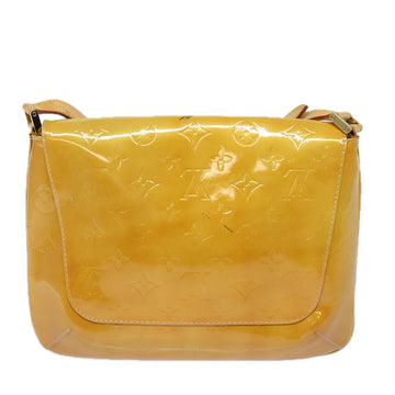 LOUIS VUITTON Monogram Vernis Thompson Street Bag Beige M91301 LV Auth 80343