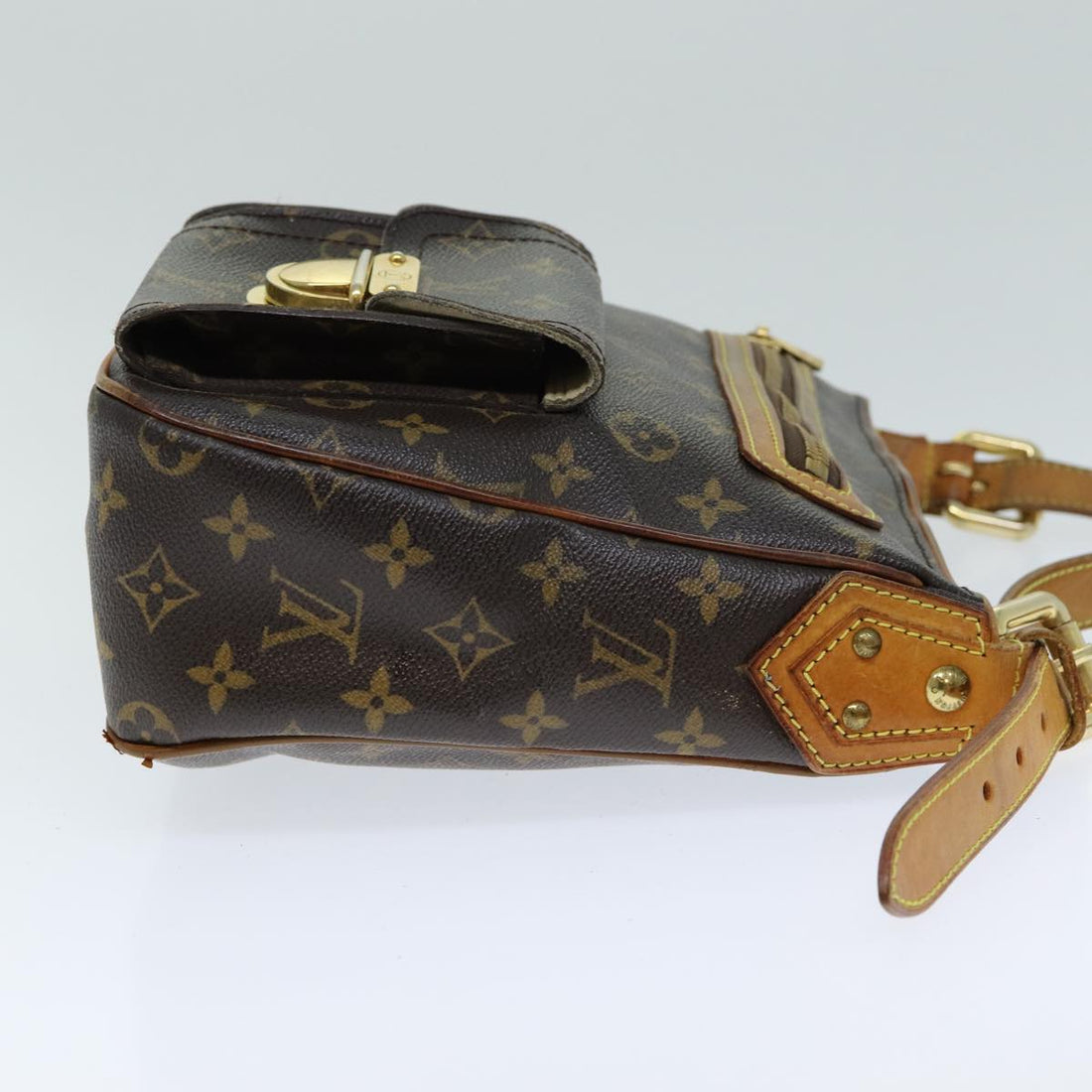 LOUIS VUITTON Monogram Hudson GM Shoulder Bag M40045 LV Auth 80380