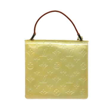 LOUIS VUITTON Monogram Vernis Spring Street Hand Bag Gris M91029 LV Auth 80527