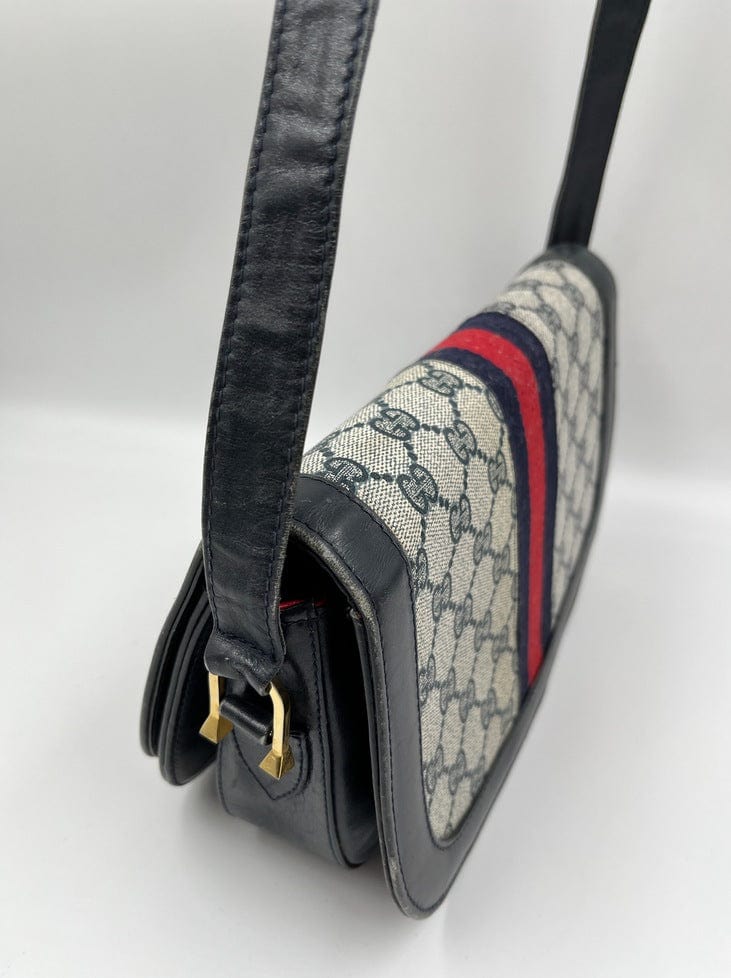 Vintage Gucci Canvas Crossbody Bag