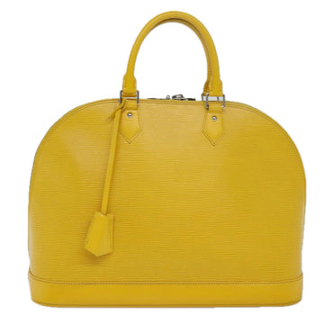 LOUIS VUITTON Epi Alma GM Hand Bag Yellow Citron M40629 LV Auth 80655