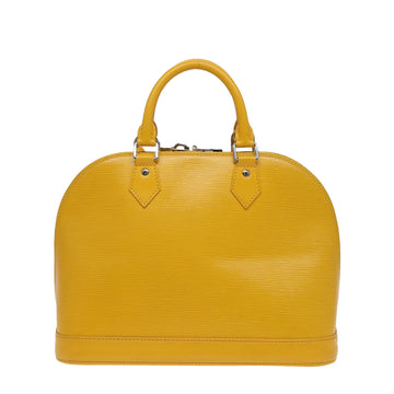 LOUIS VUITTON Epi Alma PM Hand Bag Yellow Citron M40619 LV Auth 80656