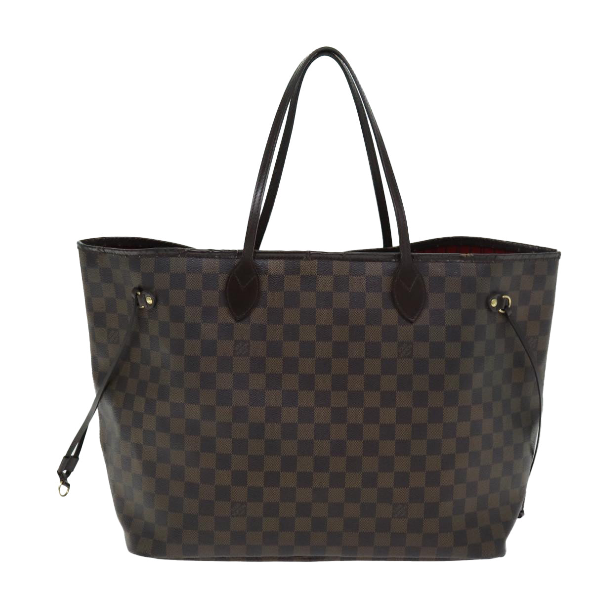 LOUIS VUITTON Damier Ebene Neverfull GM Tote Bag N51106 LV Auth 80692