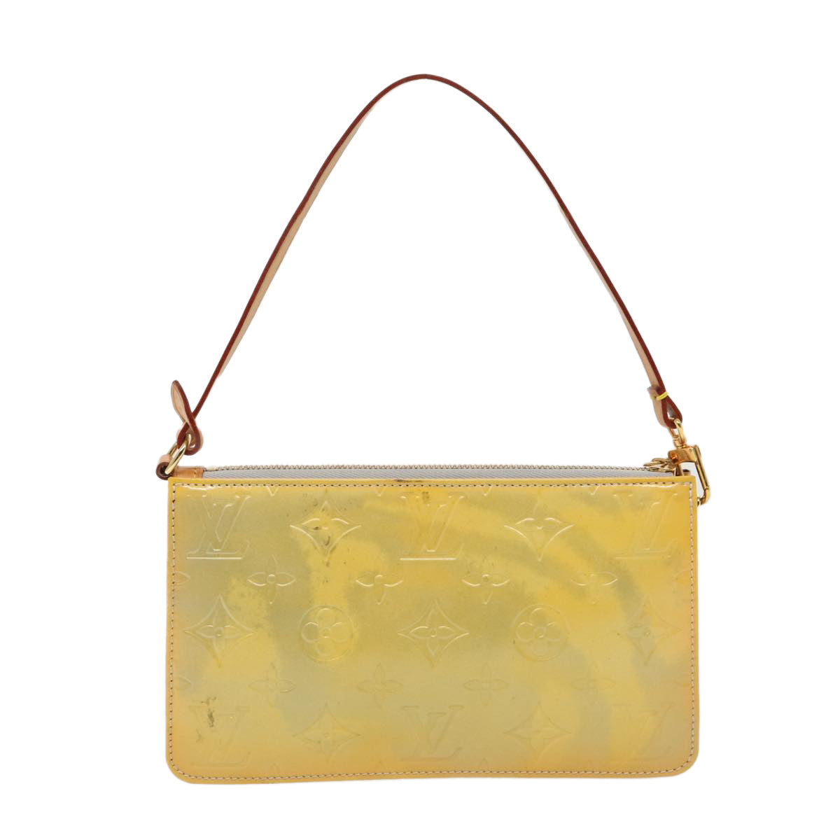 LOUIS VUITTON Monogram Vernis Lexington Accessory Pouch Gris M91056 Auth 80715