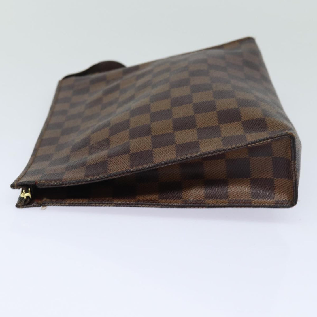 LOUIS VUITTON Damier Ebene Poche Toilette 26 Pouch N47543 LV Auth 80728