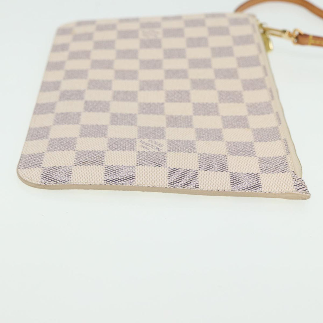 LOUIS VUITTON Damier Azur Neverfull MM Pouch Pouch LV Auth 80805