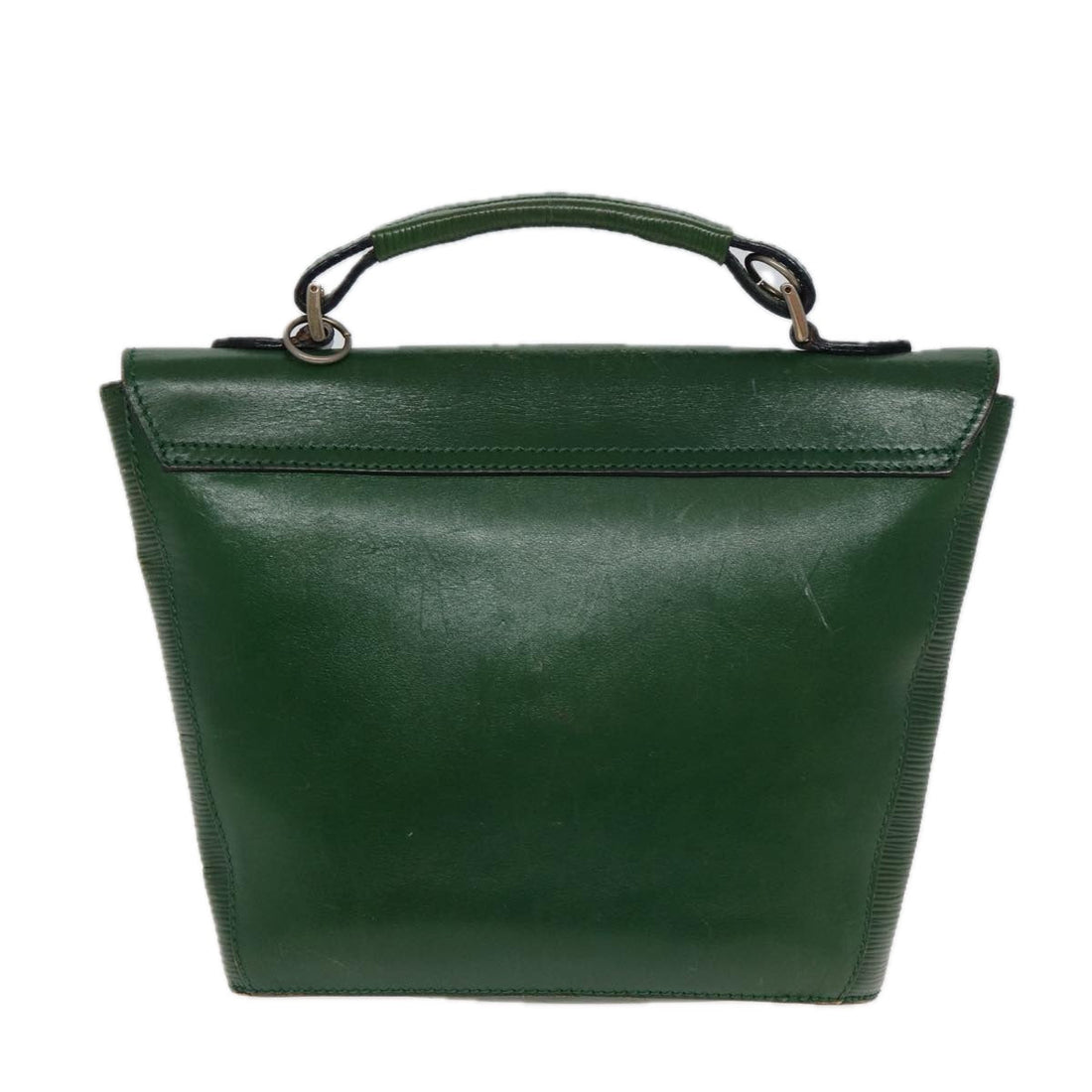 FENDI Shoulder Bag Leather Green Auth 80862