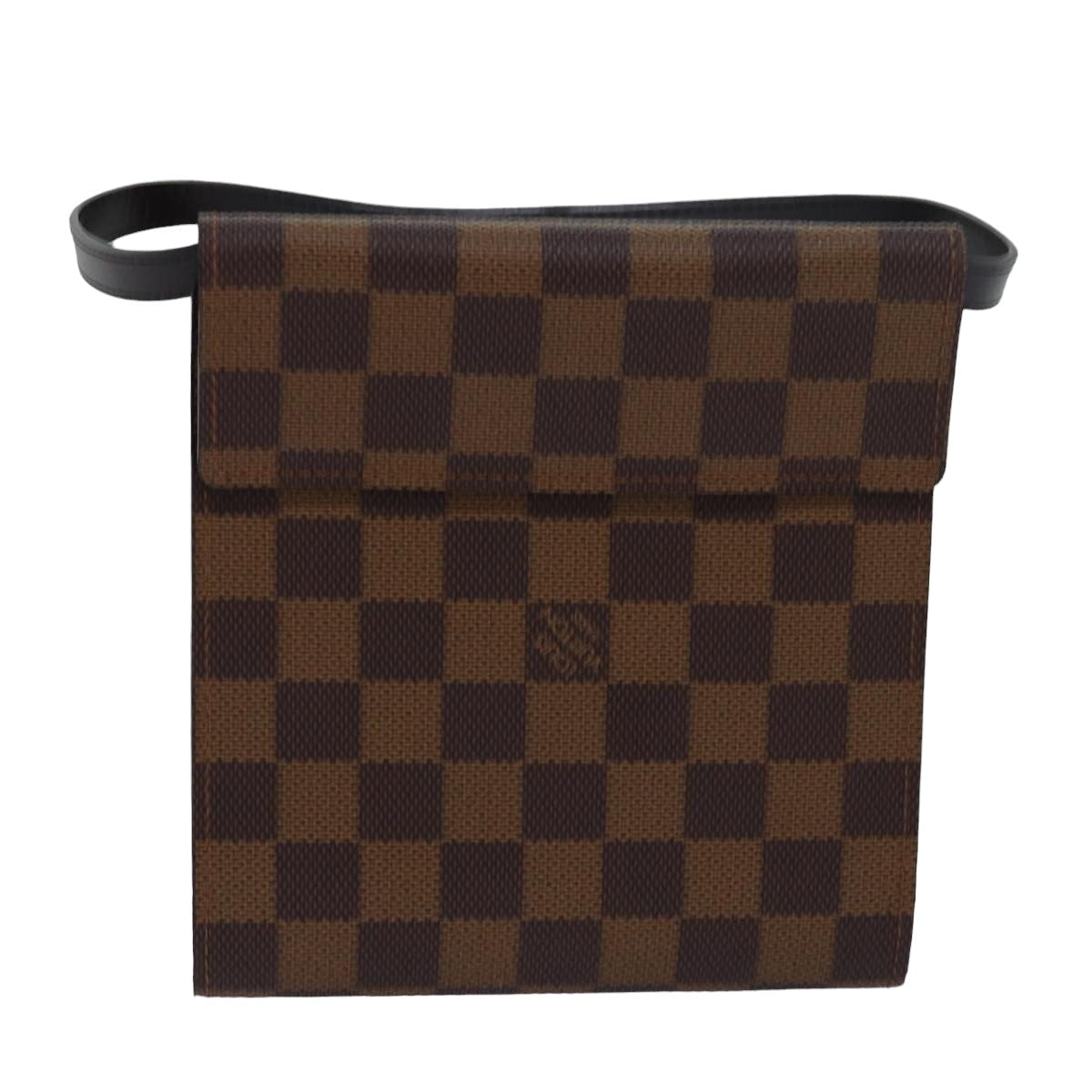 LOUIS VUITTON Damier Ebene CD Holder Pouch N62935 LV Auth 81021