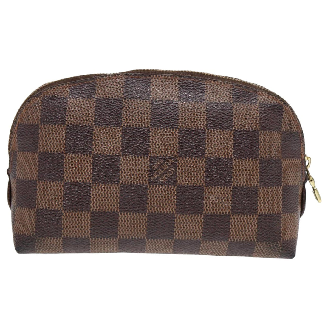 LOUIS VUITTON Damier Ebene Pochette Cosmetic PM Pouch N47516 LV Auth 81027