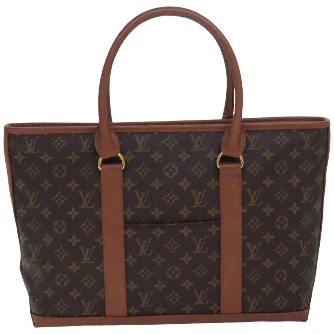 LOUIS VUITTON Monogram Sac Weekend PM Tote Bag M42425 LV Auth 81032