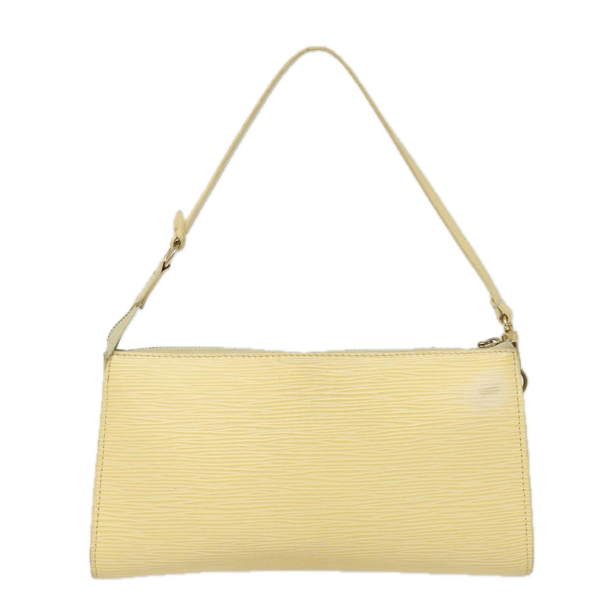 LOUIS VUITTON Epi Pochette Accessoires Pouch Vanilla M5294A LV Auth 81223
