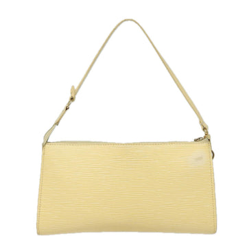 LOUIS VUITTON Epi Pochette Accessoires Pouch Vanilla M5294A LV Auth 81223