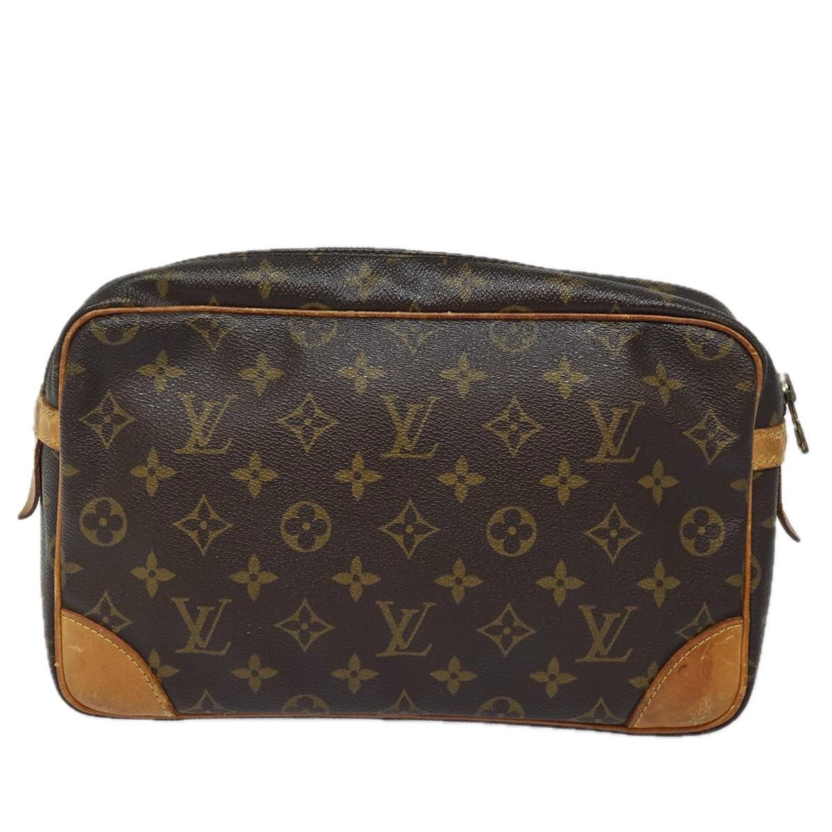 LOUIS VUITTON Monogram Compiegne 28 Clutch Bag M51845 LV Auth 81233