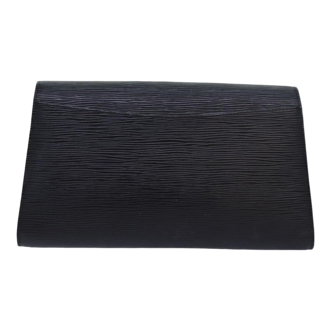 LOUIS VUITTON Epi Art Deco Clutch Bag Black M52632 LV Auth 81383