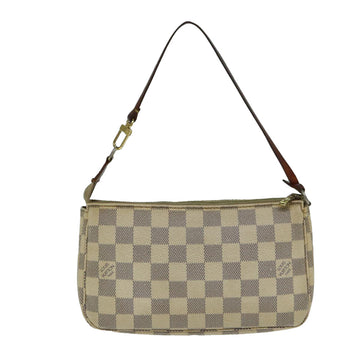 LOUIS VUITTON Damier Azur Pochette Accessoires Pouch N51986 LV Auth 81474